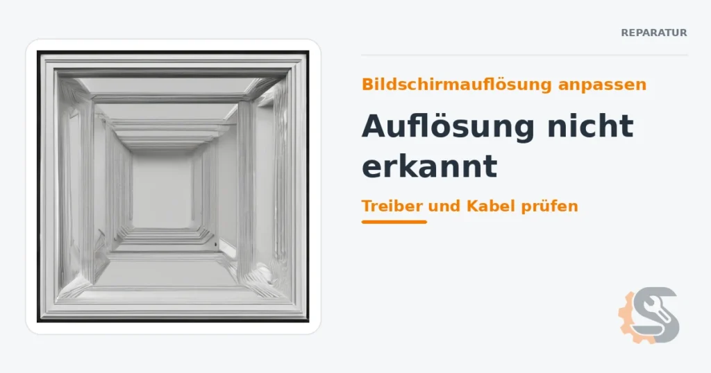 Bildschirmauflösung anpassen: Auflösung nicht erkannt