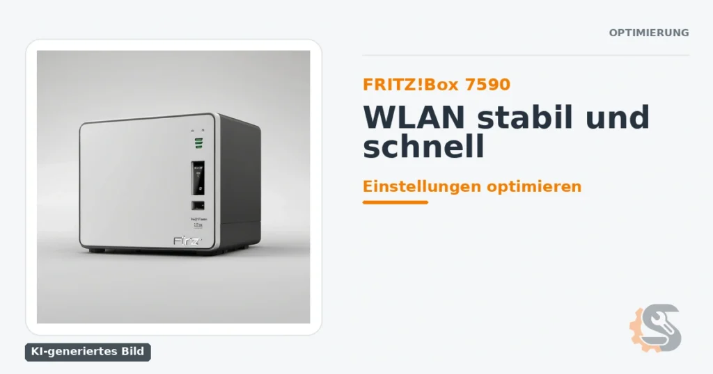 FRITZ!Box 7590: WLAN stabil und schnell — KI-generiertes Bild