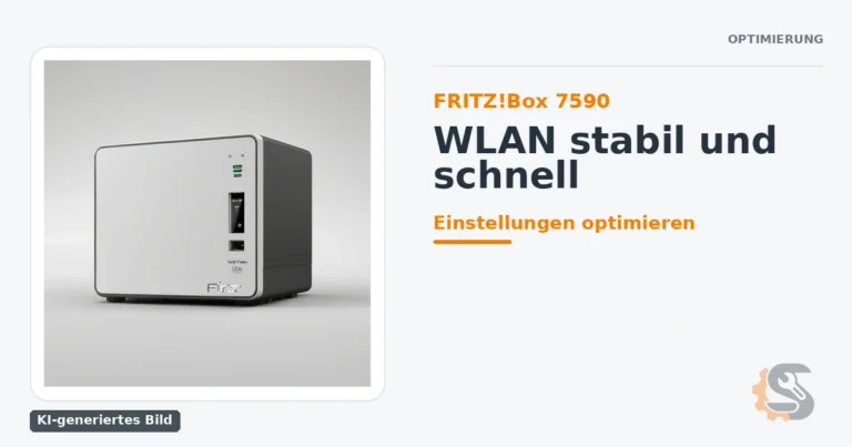 FRITZ!Box 7590: WLAN stabil und schnell — KI-generiertes Bild
