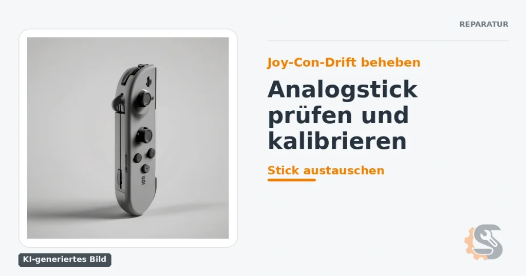 Joy-Con-Drift beheben: Analogstick prüfen und kalibrieren — KI-generiertes Bild