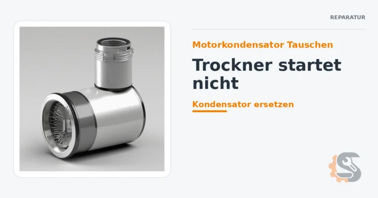 Motorkondensator Tauschen: Trockner startet nicht
