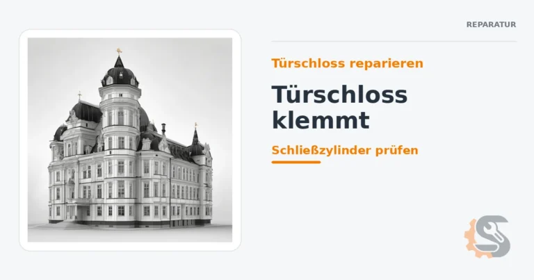 Türschloss reparieren: Türschloss klemmt