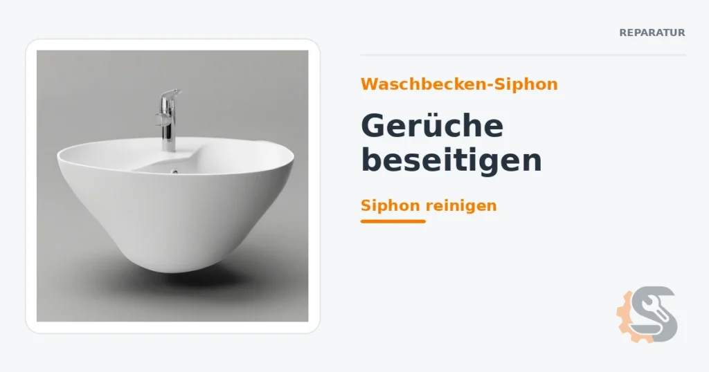 Waschbecken-Siphon: Gerüche beseitigen