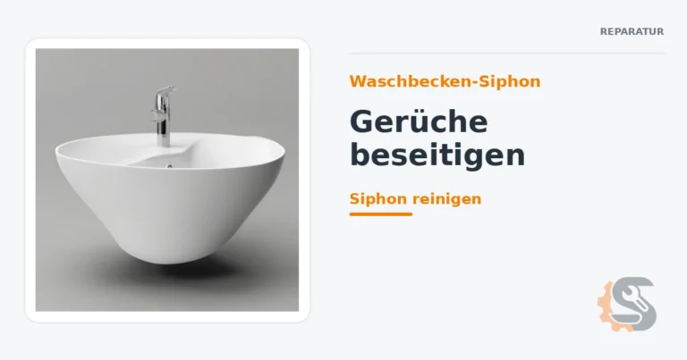 Waschbecken-Siphon: Gerüche beseitigen